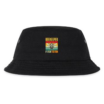 Beekeeper Rainbow Bee Beekeeper Beekeeping Gift - Kids’ Bucket Hat - black - Front