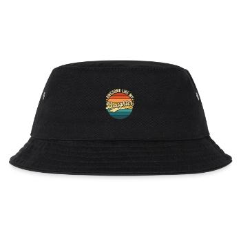 Großartig wie der Vatertag meiner Tochter - Kinder Bucket Hat - Schwarz - Vorne