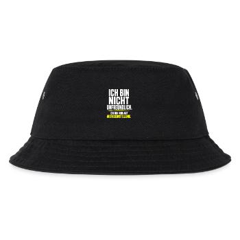 Ich bin nicht unfreundlich – Werkseinstellung - Kinder Bucket Hat - Schwarz - Vorne