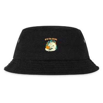 Sasquatch-Laptop im Wald - Kinder Bucket Hat - Schwarz - Vorne