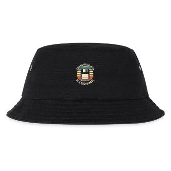 Retro Diskette Humor Dad Witze Database Datenbank - Kinder Bucket Hat - Schwarz - Vorne