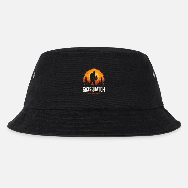 Sasquatch Jazz Sunset Logo - Kinder Bucket Hat - Schwarz