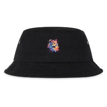 Amerikanischer Bobtail-Katzengesicht - Kinder Bucket Hat - Schwarz - Vorne