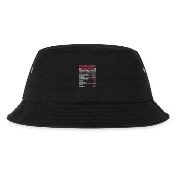 Atmen Atmung Atemwegstherapeut Sauerstoff - Kinder Bucket Hat - Schwarz - Vorne