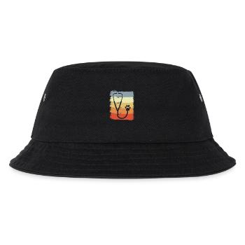 Stethoscope Drawing - Kids’ Bucket Hat - black - Front