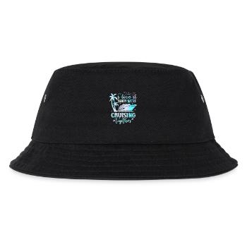 Cruising Together Palmen & Yacht - Kinder Bucket Hat - Schwarz - Vorne
