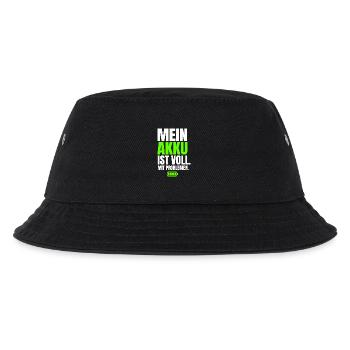 Mein Akku Ist Voll Mit Problemen - Kinder Bucket Hat - Schwarz - Vorne