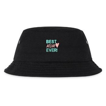Best Mum Ever Birthday Gift for Mom - Kids’ Bucket Hat - black - Front
