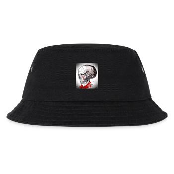 Blutiger Schädel Skizze - Kinder Bucket Hat - Schwarz - Vorne