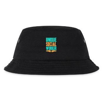Social Worker Quote Unique Social Work - Kinder Bucket Hat - Schwarz - Vorne
