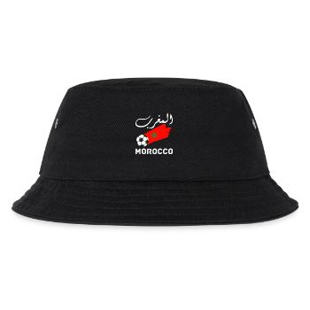Marokko Grafik Lustig Marokko Nation Flagge Marokko - Kinder Bucket Hat - Schwarz - Vorne