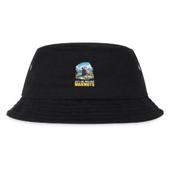 Murmeltiere Murmeltier - Kinder Bucket Hat - Schwarz - Vorne