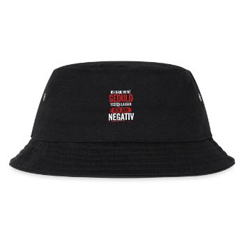 Geduld getestet, ich bin negativ - Kinder Bucket Hat - Schwarz - Vorne