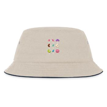 Donut Brüche Mathe Lernen mit Humor - Kinder Bucket Hat - Natur/Navy - Vorne