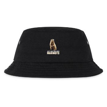 Murmeltiere Murmeltier - Kinder Bucket Hat - Schwarz - Vorne