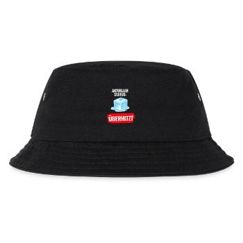 Aktueller Status Überhitzt T-Shirt Sommer - Kinder Bucket Hat - Schwarz - Vorne