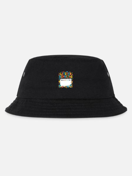 Letzter Schultag Unterschreibt Mein Shirt - Kinder Bucket Hat - Schwarz