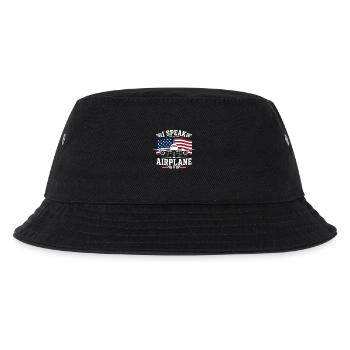 Flugzeug Wartung Techniker Luftfahrt - Kinder Bucket Hat - Schwarz - Vorne