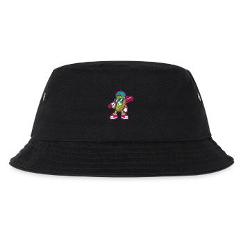 Kiwi Funny Cartoon Kids Youth Boys Girls - Kinder Bucket Hat - Schwarz - Vorne