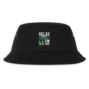 Relax, Ich Habe Eine Spreadsheet - Kinder Bucket Hat - Schwarz - Vorne