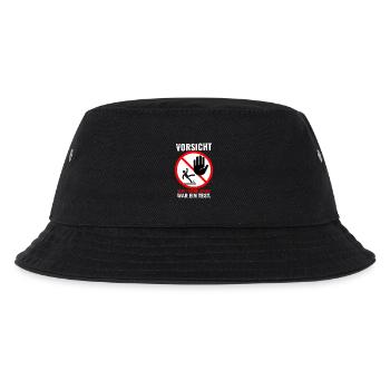 Freundlichkeit War Test - Kinder Bucket Hat - Schwarz - Vorne