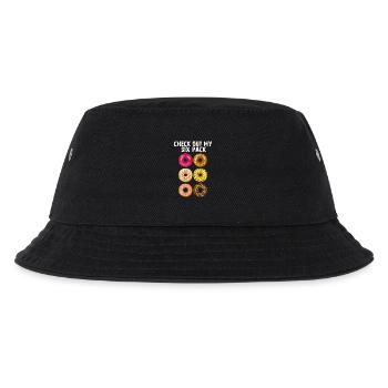 Check out My Six Pack Donuts Funny Gym Food Gift - Kids’ Bucket Hat - black - Front