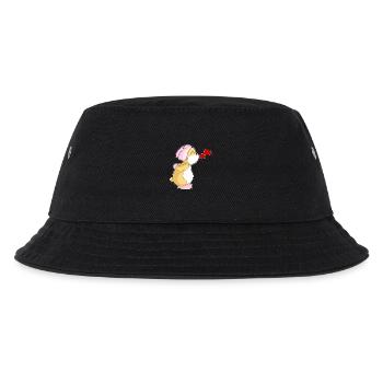 Hamster Braut Schleier Hochzeit - Kinder Bucket Hat - Schwarz - Vorne