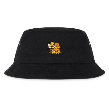 Biene Honig Imker Honigwabe Bienchen Insekt - Kinder Bucket Hat - Schwarz - Vorne