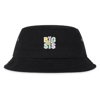 Geschlechterenthüllung Big Sis Babyparty Big Sister - Kinder Bucket Hat - Schwarz - Vorne