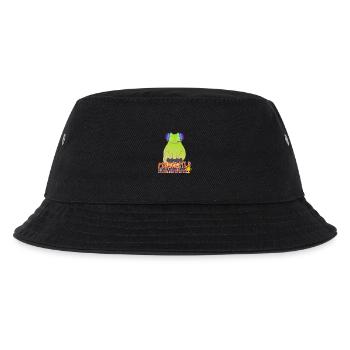 Purrfekt Gaming-Katze - Kinder Bucket Hat - Schwarz - Vorne