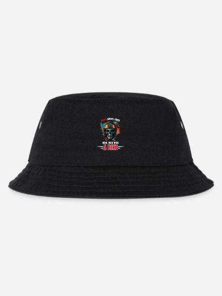 Real Men Ride A Bike Biker - Kids’ Bucket Hat - black