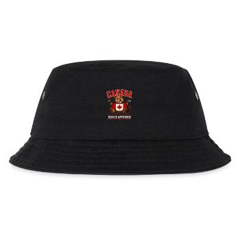 Kanada Biber Flagge EST 1867 - Kinder Bucket Hat - Schwarz - Vorne