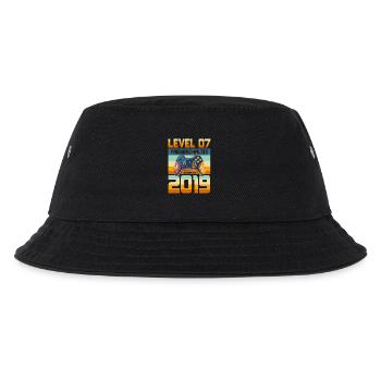 7. Geburtstag Junge Mädchen 2019 Gaming Gamer - Kinder Bucket Hat - Schwarz - Vorne