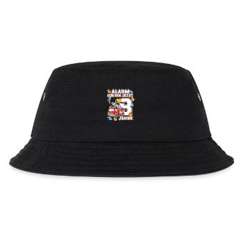 Alarm Ich Bin Jetzt 8 Feuerwehr Geburtstag - Kinder Bucket Hat - Schwarz - Vorne
