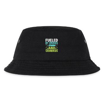 Kreuzfahrt-oma, Oma An Deck, - Kinder Bucket Hat - Schwarz - Vorne