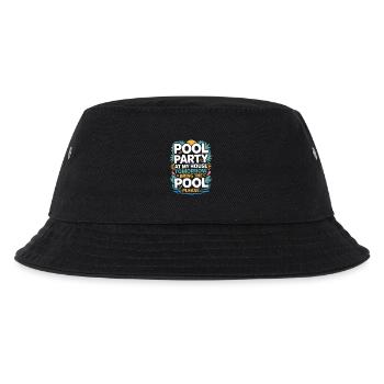Pool Party Bring The Pool Summer Pool Party Saying - Kids’ Bucket Hat - black - Front