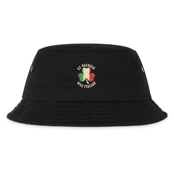 St Patrick Italien Kleeblatt - Kinder Bucket Hat - Schwarz - Vorne