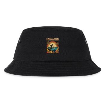 Finale Ligure Achterbahn Retro Enduro MTB - Kinder Bucket Hat - Schwarz - Vorne