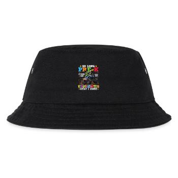 Also, Mach's gut, Vorschule, Pass auf, Kindergartenjunge - Kinder Bucket Hat - Schwarz - Vorne
