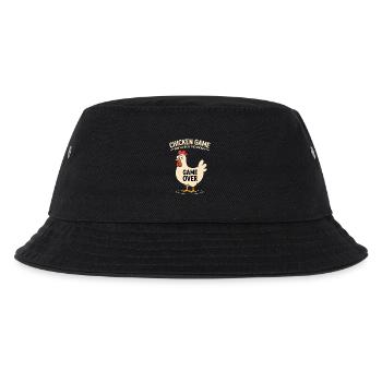 Chicken Game - Kinder Bucket Hat - Schwarz - Vorne