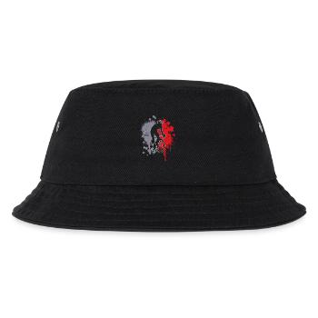 Fahrrad Rennradfahrer Farbklecks Herren Rennrad - Kinder Bucket Hat - Schwarz - Vorne