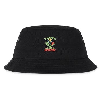 Volunteer Appreciation Make Each Day Brighter - Kids’ Bucket Hat - black - Front