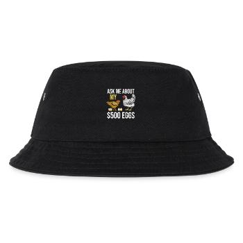 Farmer Rooster Flock Poultry Chicken - Kinder Bucket Hat - Schwarz - Vorne