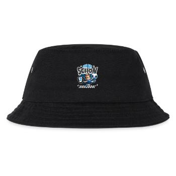 7. Geburtstag Fußball - Kinder Bucket Hat - Schwarz - Vorne
