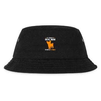 Yorkshire Terrier - Kinder Bucket Hat - Schwarz - Vorne