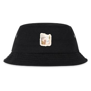 Zitronen am Meer – Markt des Südens - Kinder Bucket Hat - Schwarz - Vorne