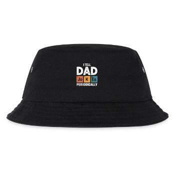 Papa macht regelmäßig Witze - Kinder Bucket Hat - Schwarz - Vorne