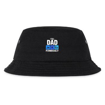 Papa Periodic Jokes Tee - Kinder Bucket Hat - Schwarz - Vorne