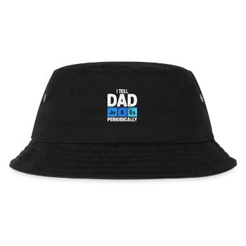 Papa macht regelmäßig Witze - Kinder Bucket Hat - Schwarz - Vorne