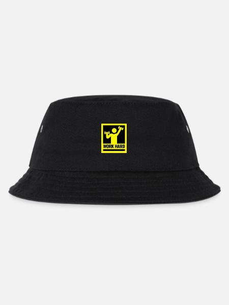 Krafttraining Motivationsdesign - Kinder Bucket Hat - Schwarz